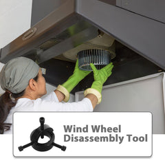 JECOMPRIS tool in use removing an impeller for accessible deep cleaning