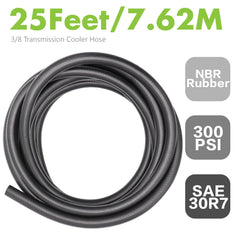 Jeemiter coiled 25ft fuel hose highlighting portable length