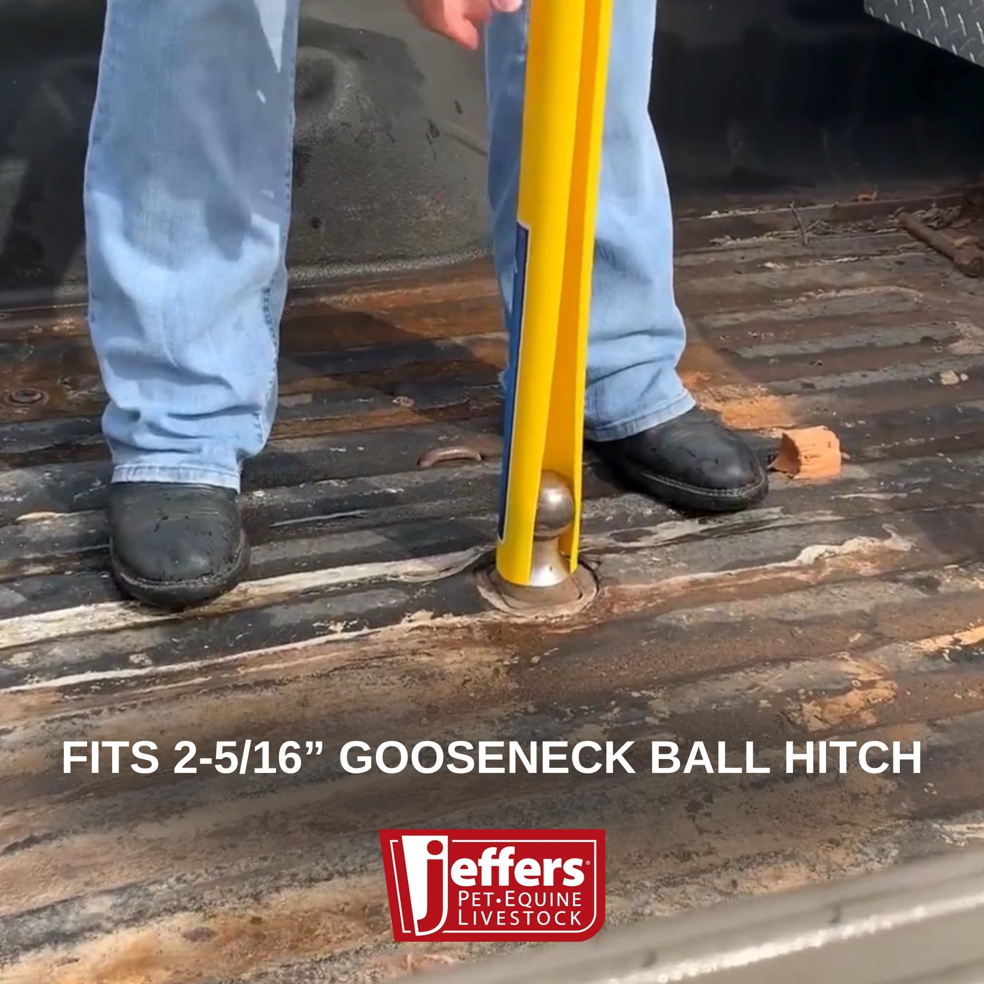 Jeffers close-up of full-length slit demonstrating secure slip-on installation