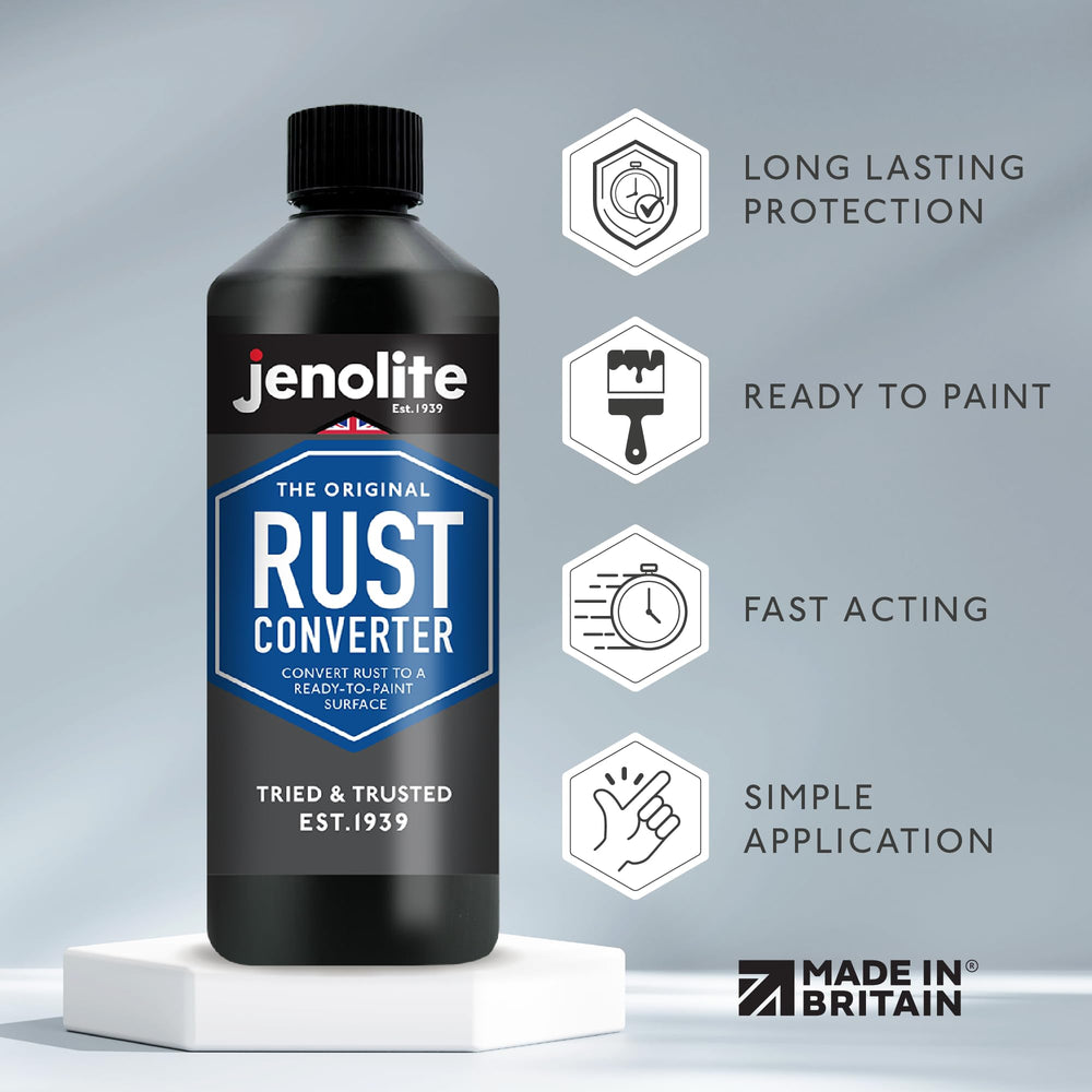 JENOLITE close-up of converted blue-black surface texture for protection