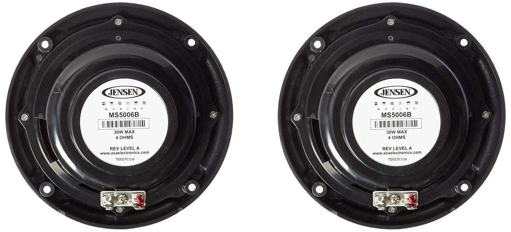 Jensen MS5006BR cone and mylar whizzer tweeter close-up showing audio detail clarity