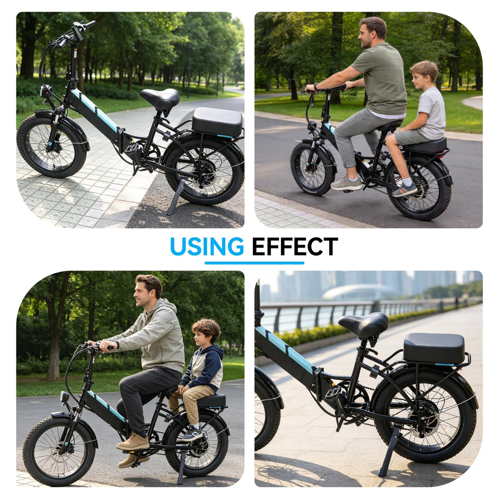 JERBOR rear seat on bike with passenger in urban commute improving ride comfort