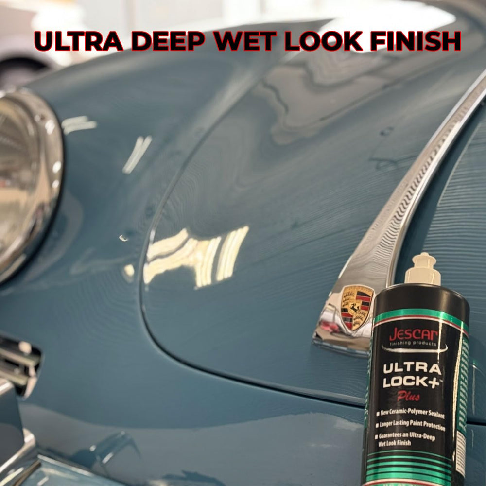 Microfiber applicator applying Jescar Ultra Lock+ illustrating easy application and even coverage