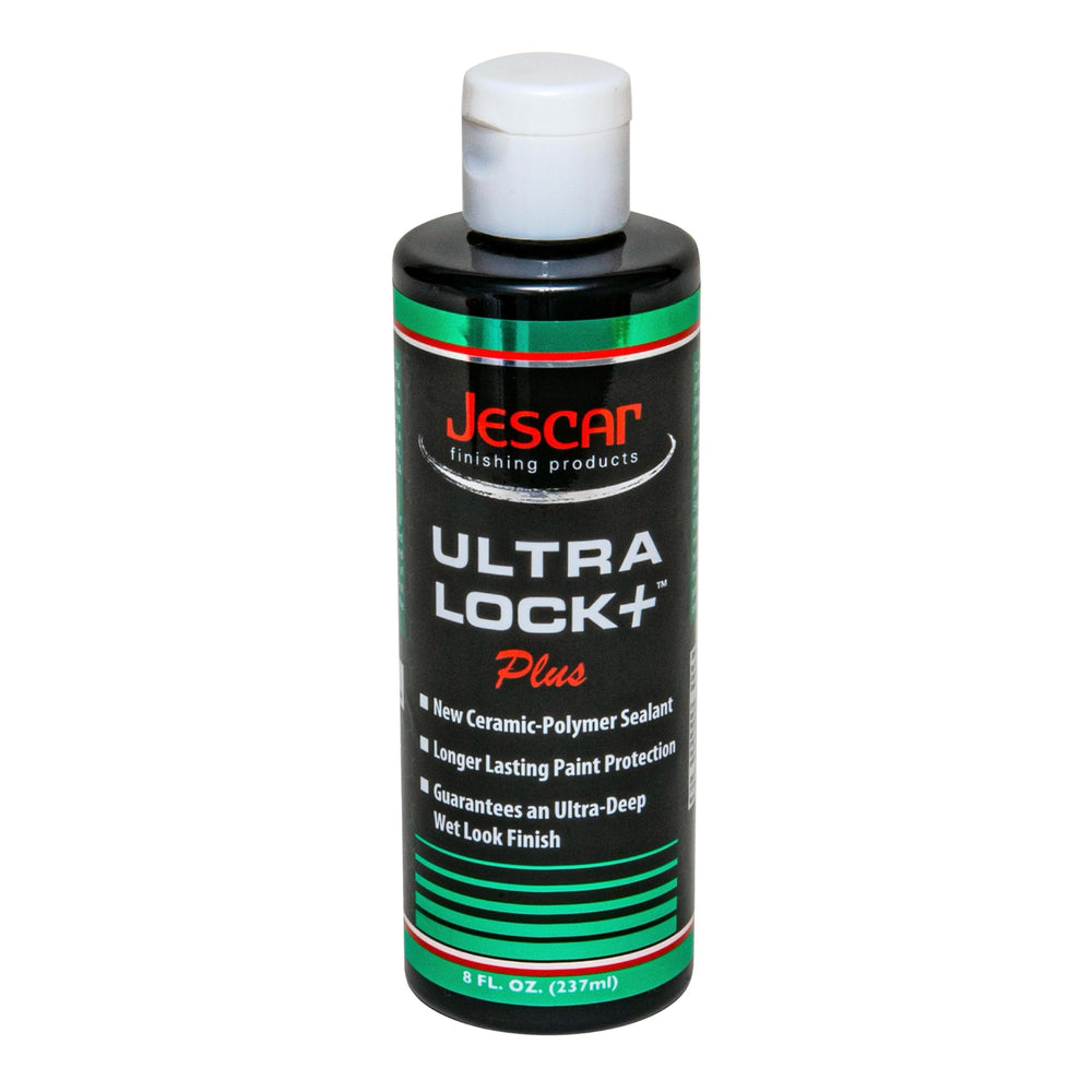 Jescar bottle front view showing label and size for clear identification and storage benefit