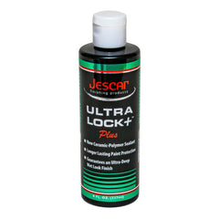 Jescar bottle front view showing label and size for clear identification and storage benefit