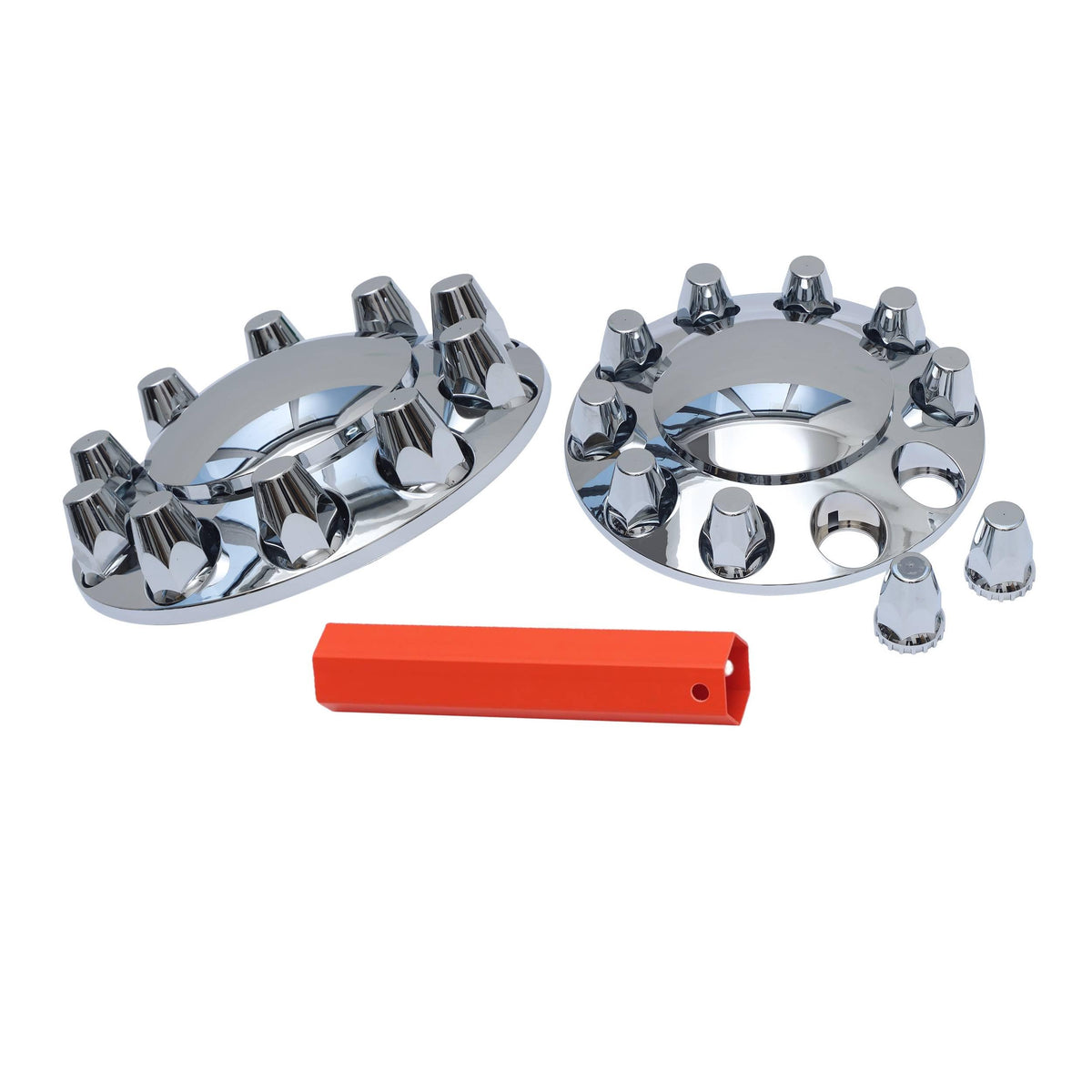 JESONN front axle cover front view showing polished finish and fit