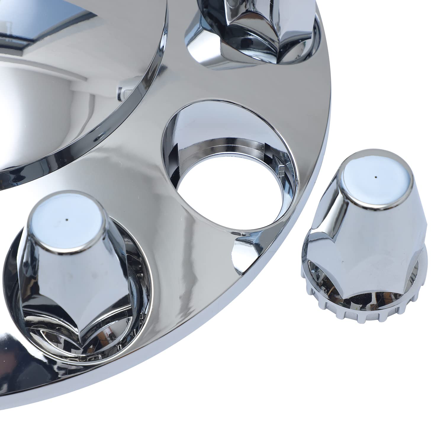 JESONN axle covers installed on semi truck showing improved exterior appearance