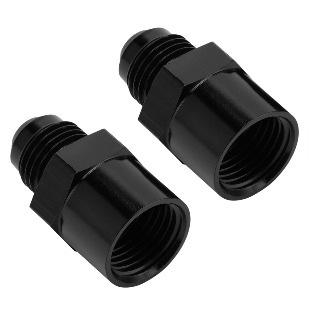 Jetuplusllc adapter connected to a braided hose showing improved hose routing and reliability