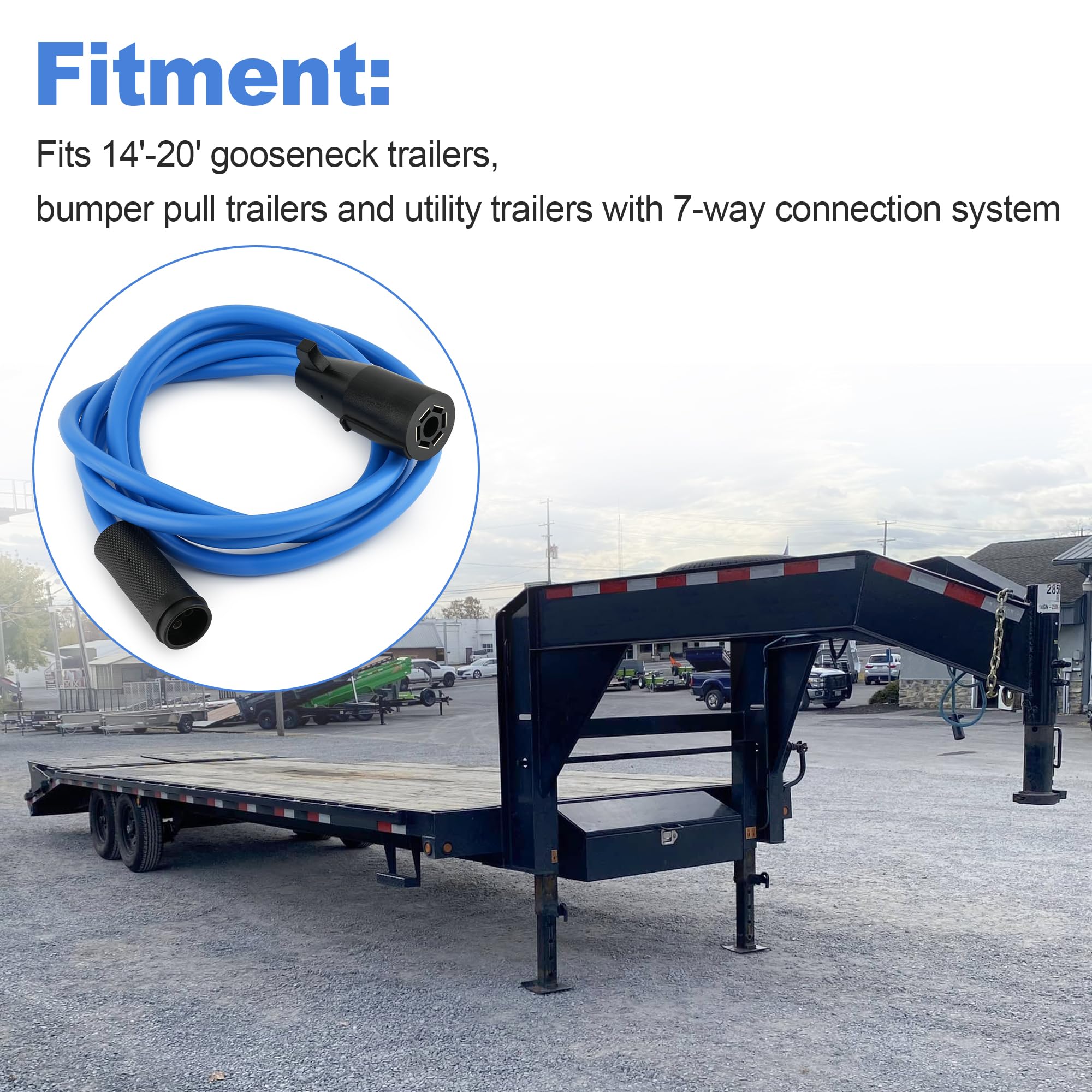 Jetuplusllc cord laid next to ruler showing 8ft length for proper trailer reach