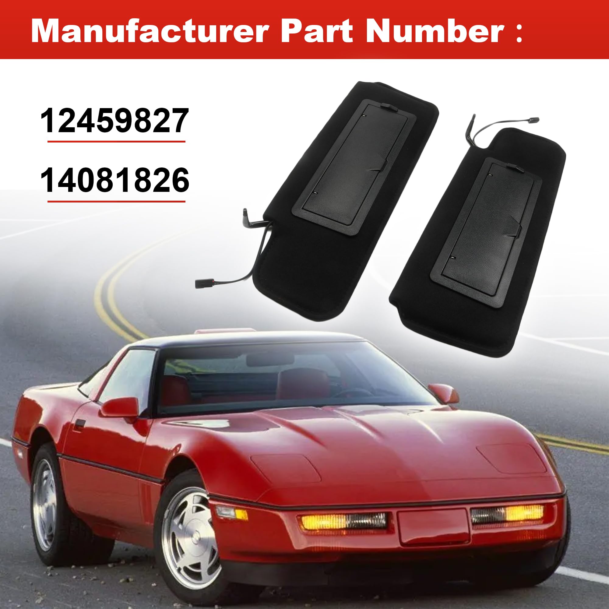 Jetuplusllc passenger side visor front view highlighting direct-replacement quality