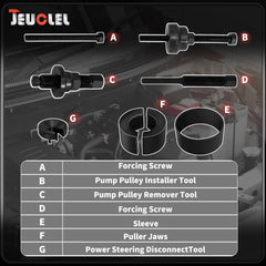 JEUCLEL threaded removal screw close-up, precise threads for smooth operation