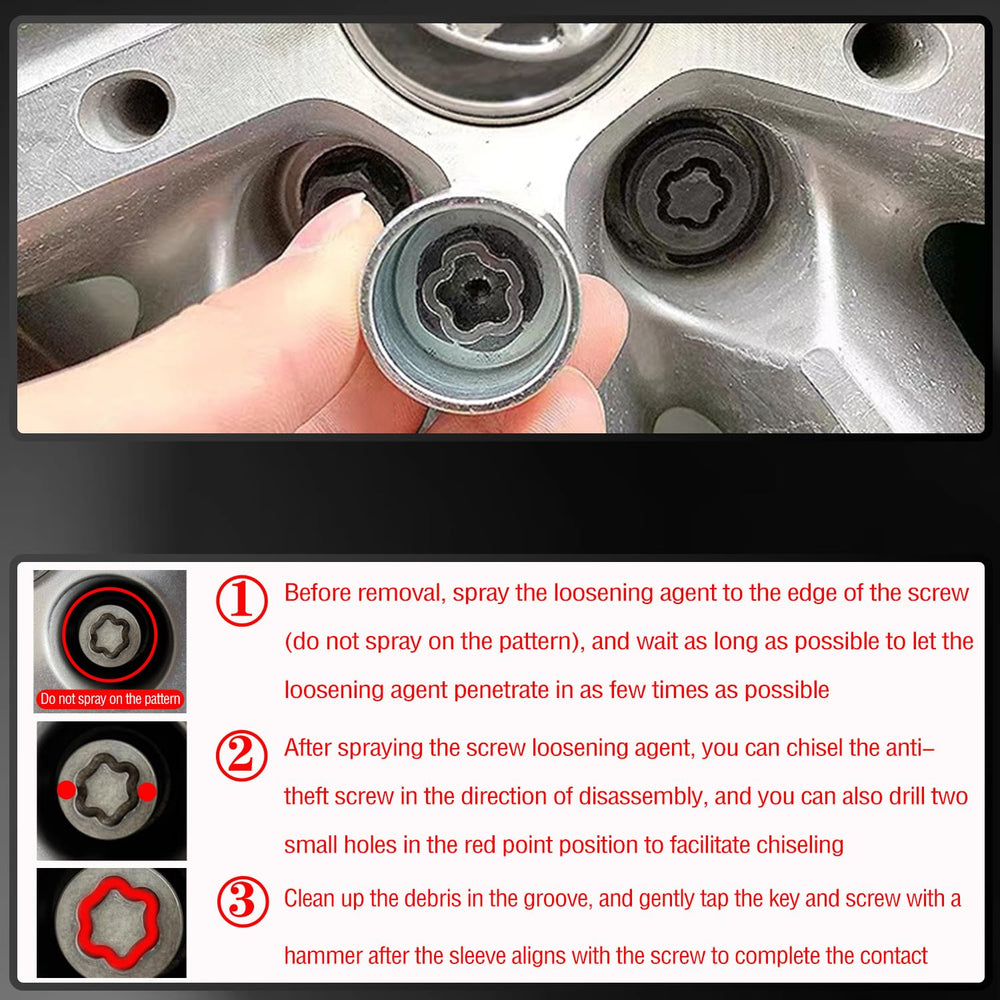 JEUCLEL diagram comparing nut outline to socket aiding correct selection
