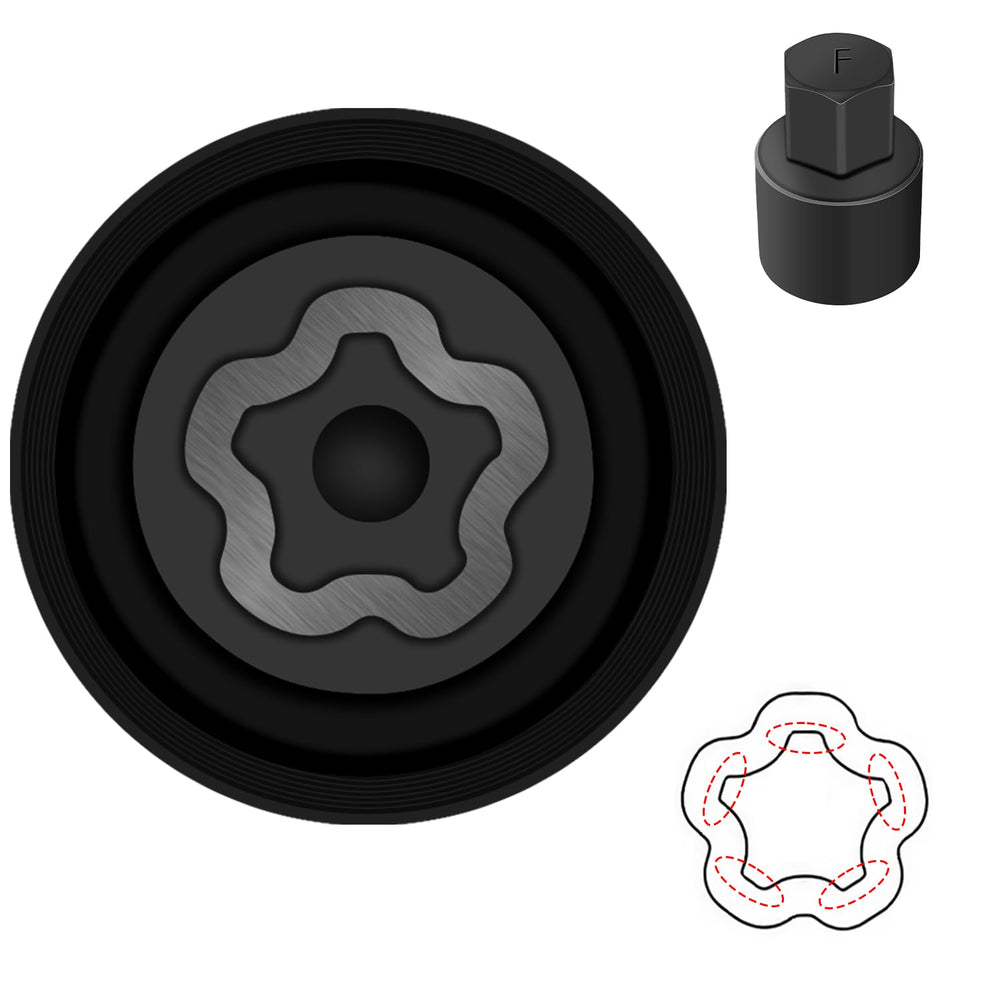 JEUCLEL front view of key and blow-molded case showing secure storage benefit