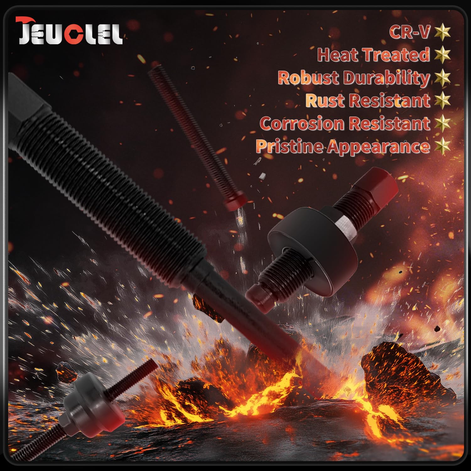 JEUCLEL pulley shown beside ruler for scale, helps choose correct adapter