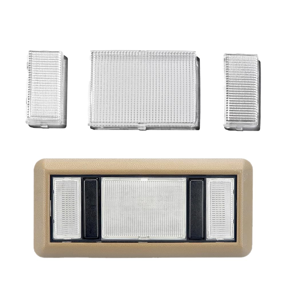 JEUNODIY front view of clear dome lens showing OEM-fit for pickup interior