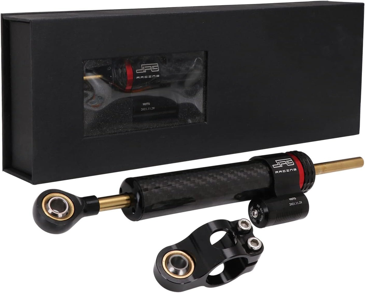 JFG RACING front view of 10-inch damper showing compact shape and control benefit