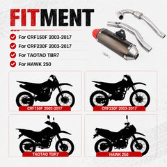 JFG RACING exhaust mounted on HAWK 250 illustrating fit and upgraded sound