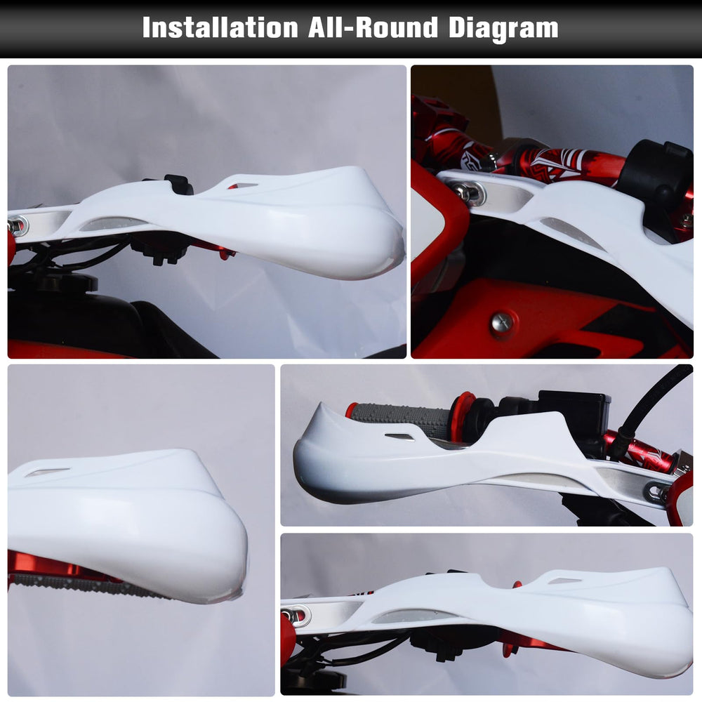 JFG RACING handguard deflecting a rock to show impact buffering