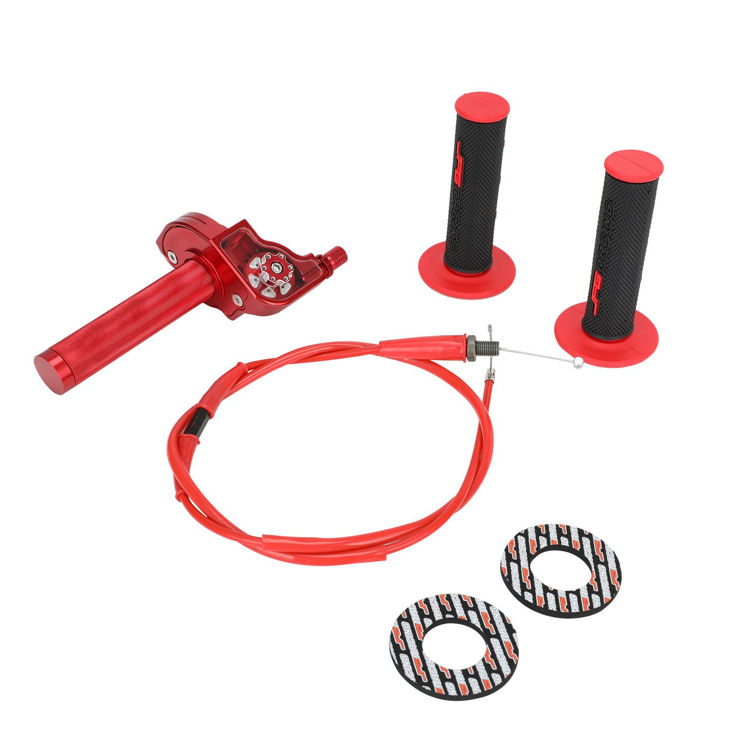 JFG RACING packaged kit with throttle, cable and grip for straightforward replacement