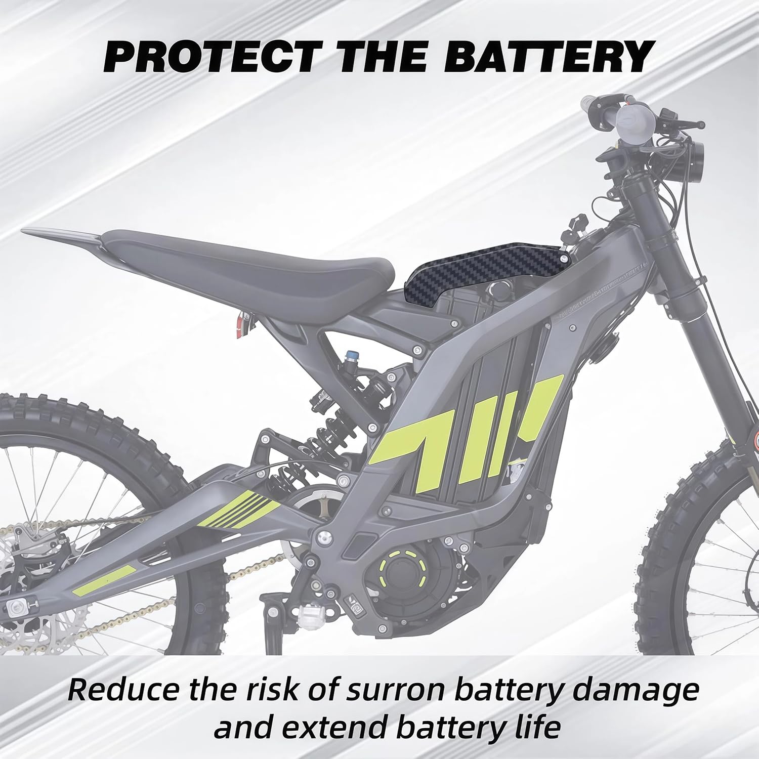JFG RACING battery cover beside ruler showing compact 26 cm length