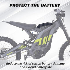 JFG RACING battery cover beside ruler showing compact 26 cm length