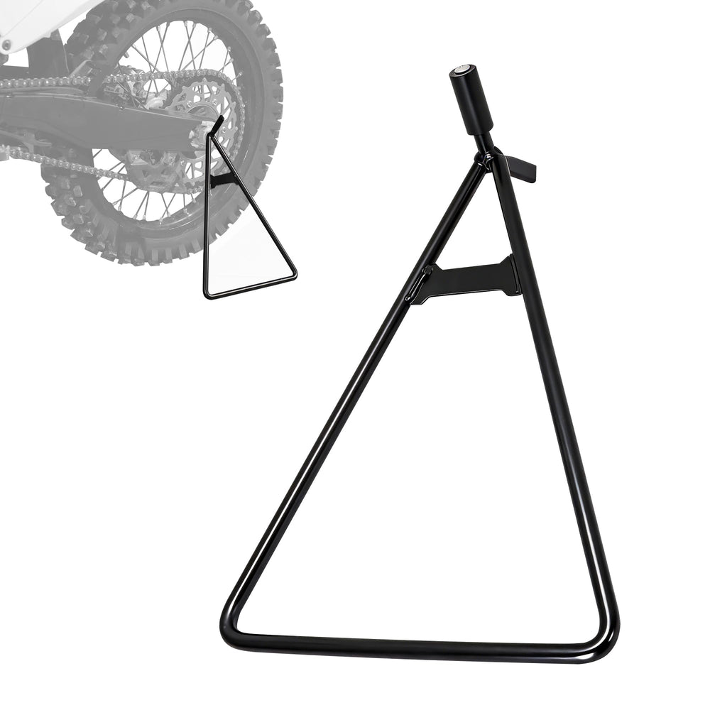 JFG RACING stand front view showing sturdy base and stable support benefit