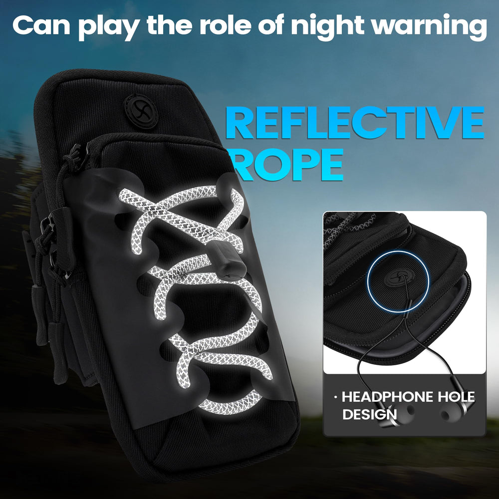 JFG RACING worn as wrist pouch with reflective rope improving night visibility