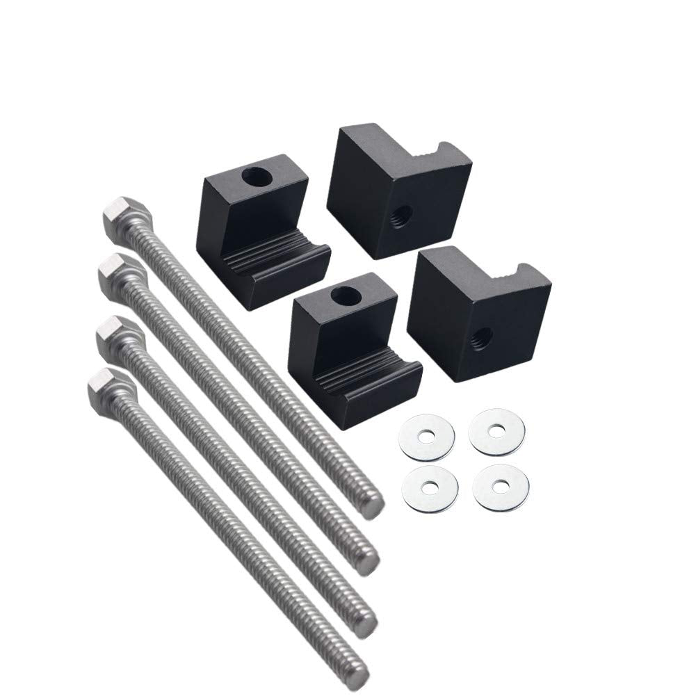 JGR hardware and parts laid out to show included pieces and scale