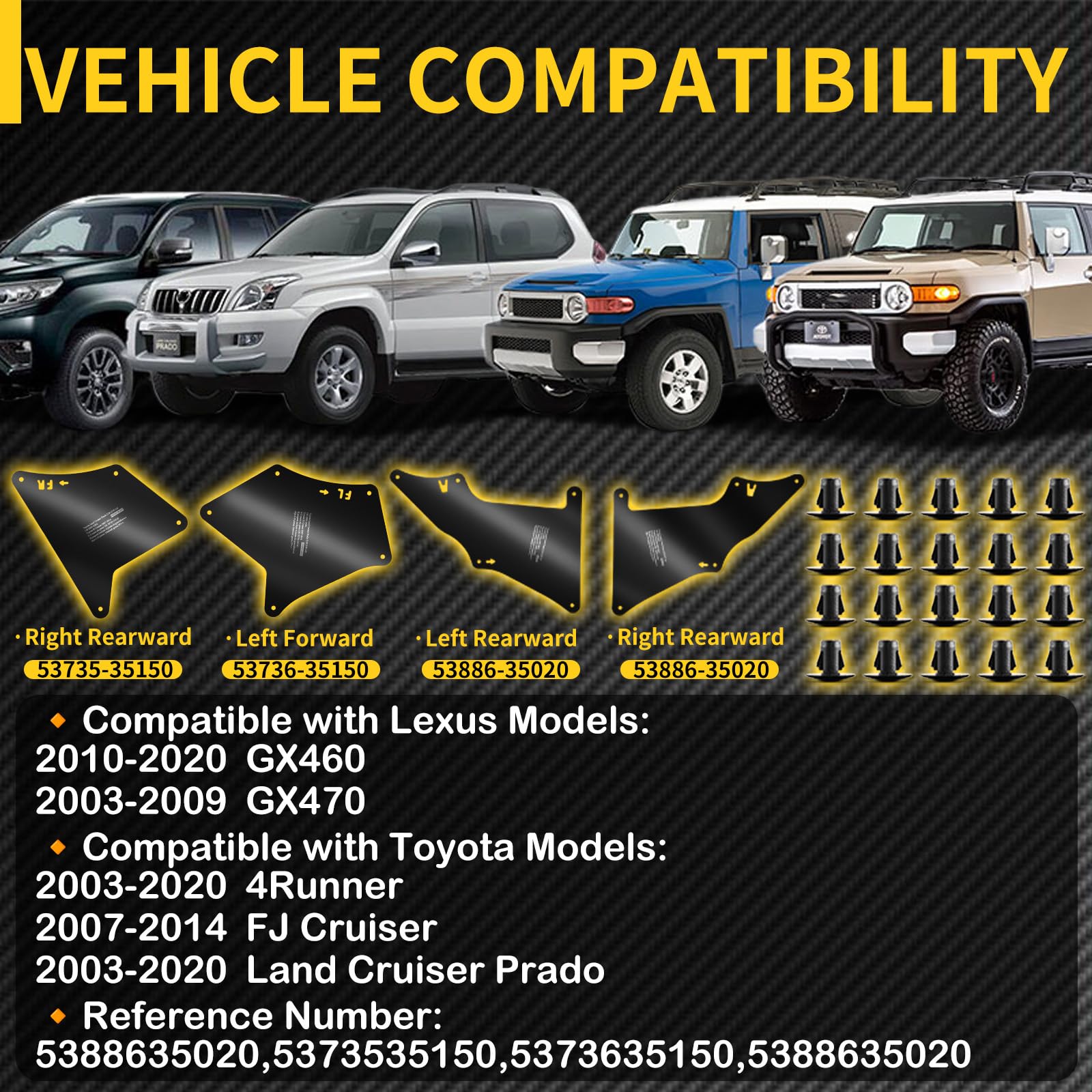 jiankun mounted rear liner illustrating full rear wheel well coverage