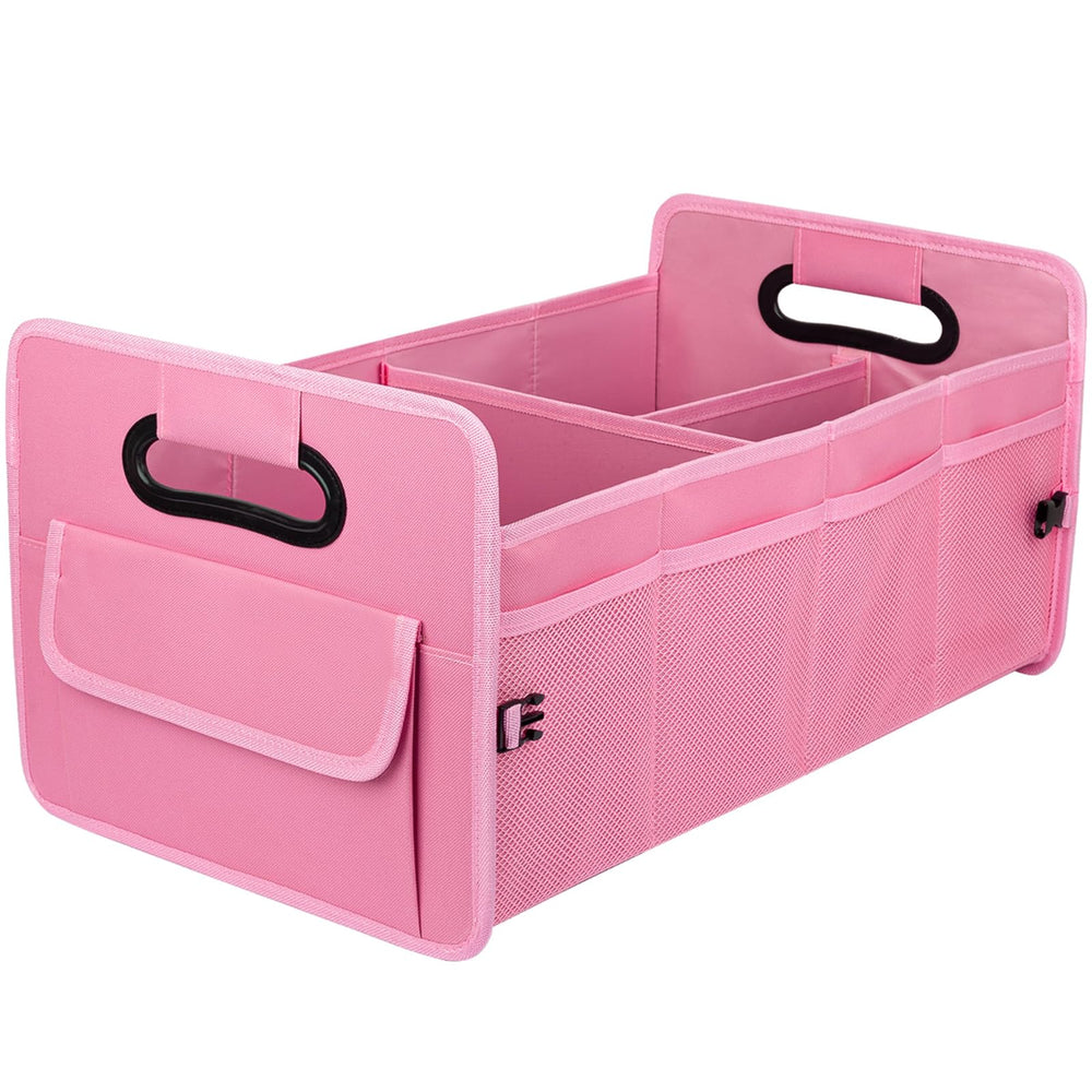 JiatuA front view of pink organizer showing neat compartments and quick access