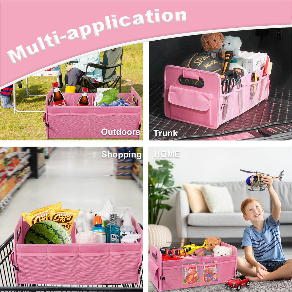 JiatuA trunk with groceries demonstrating organized transport and spill control