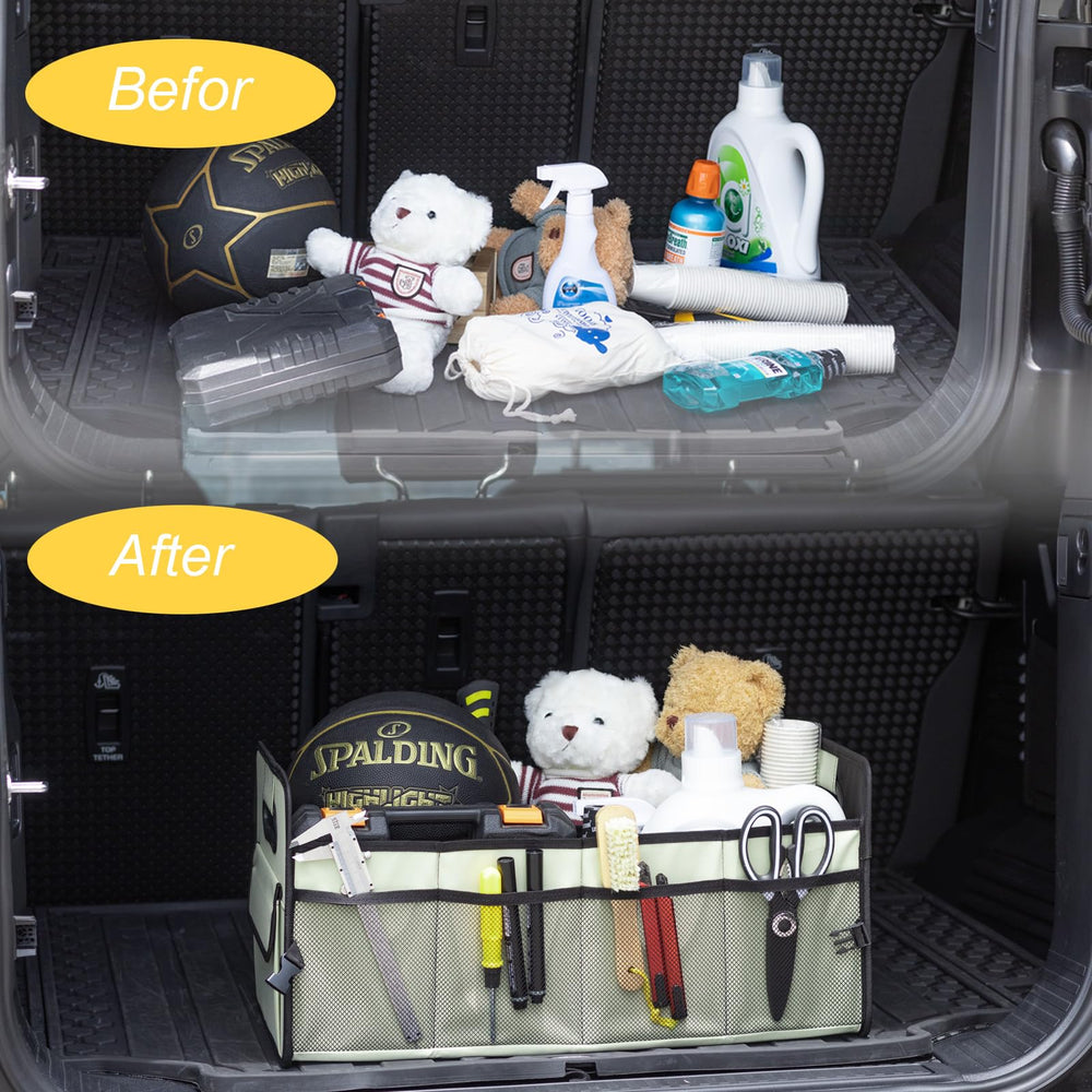 JiatuA lifestyle trunk setup with gear neatly organized for easy loading