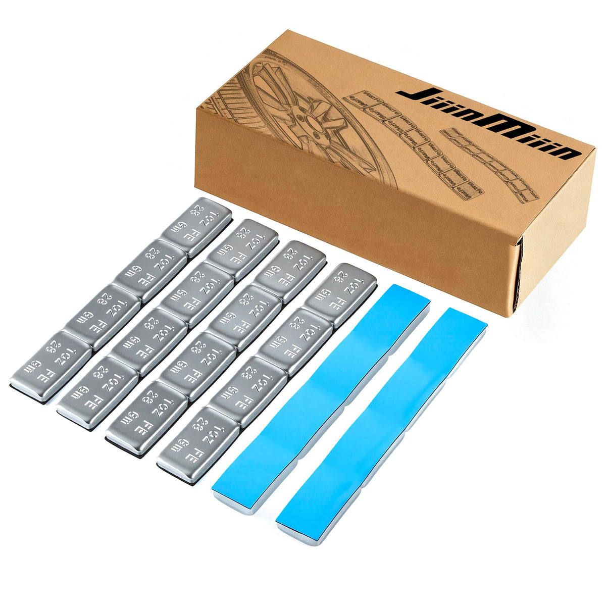 JiiinMiiin front box packaging showing 18 strips and product labeling, clear contents benefit