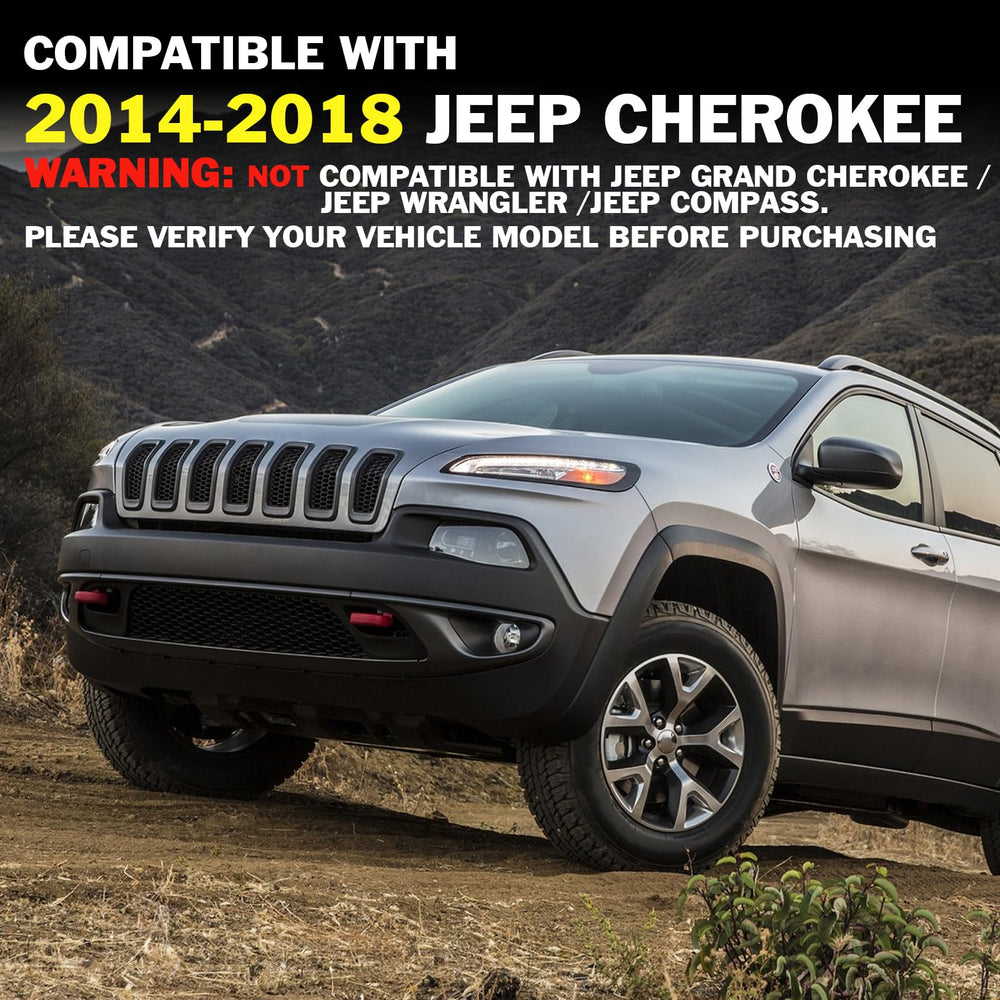 JINCHEN lifestyle shot parked Cherokee front adding visual attitude and personalized styling