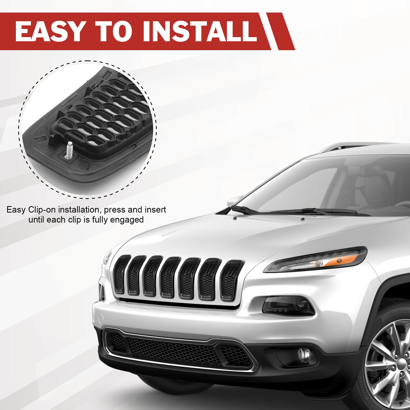 JINCHEN side profile on vehicle displaying seamless fit and enhanced front-end styling benefit