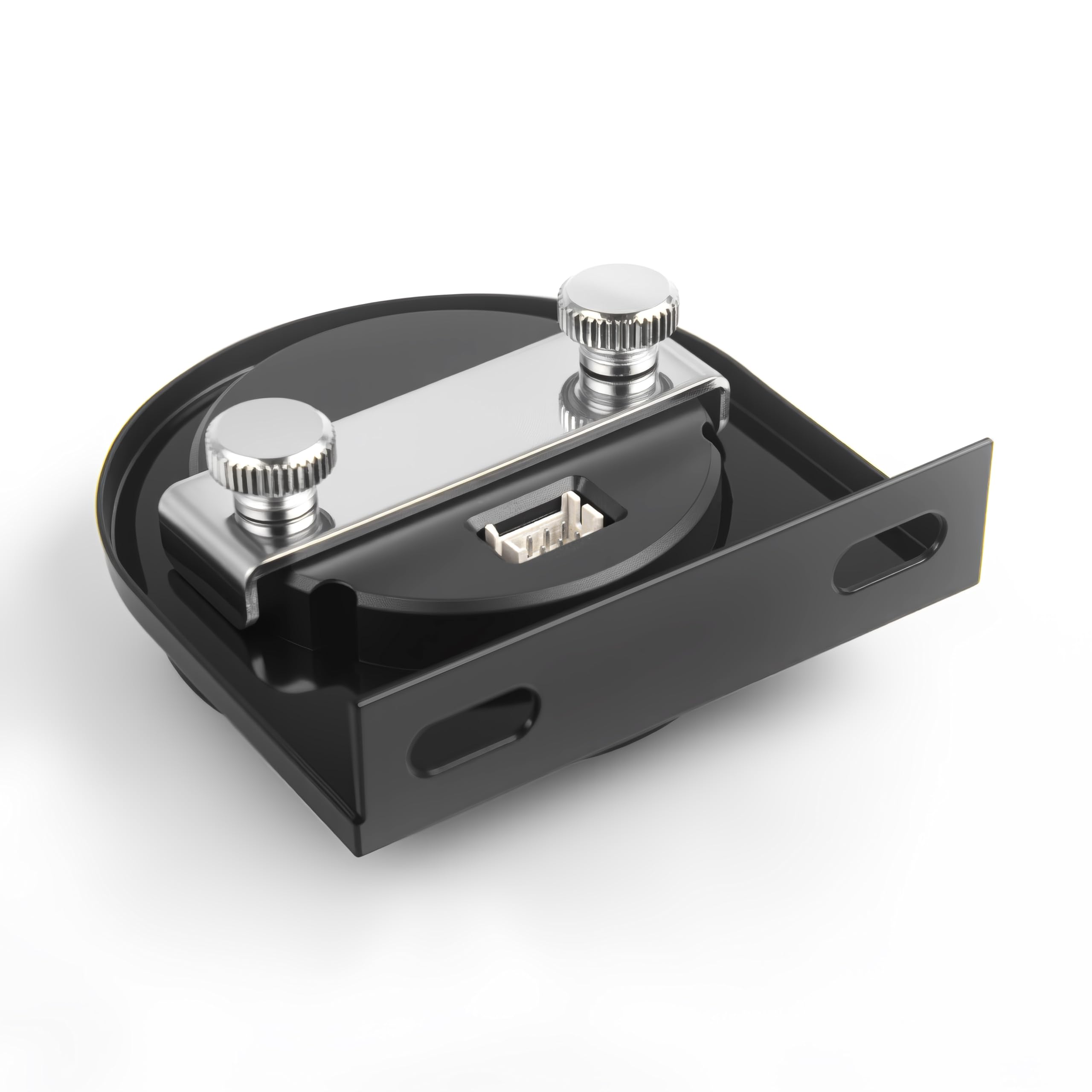 JJCOCO 2-inch gauge next to ruler showing compact size for dash compatibility