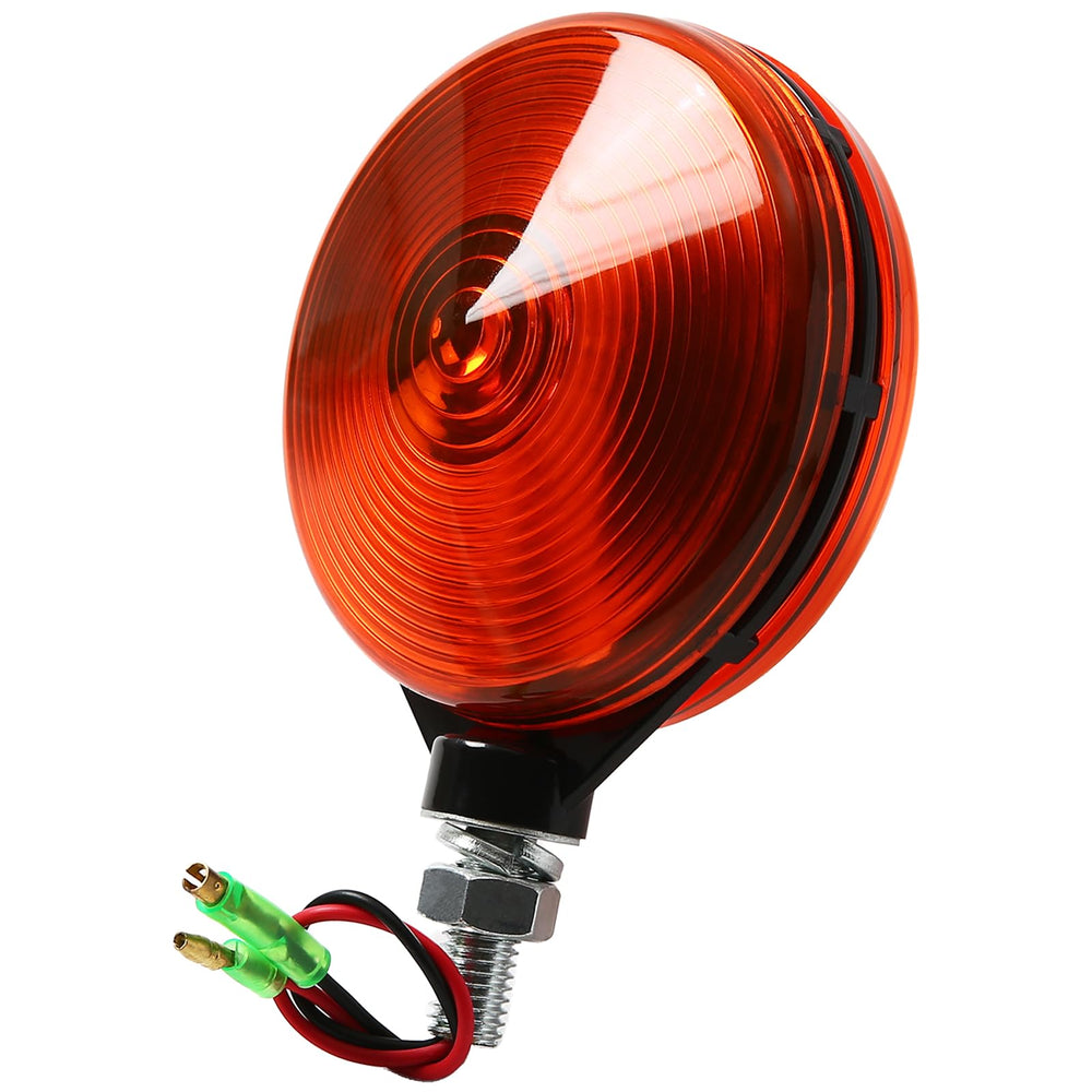 JKIANTECH front view hazard light showing mounting and amber lens for easy replacement