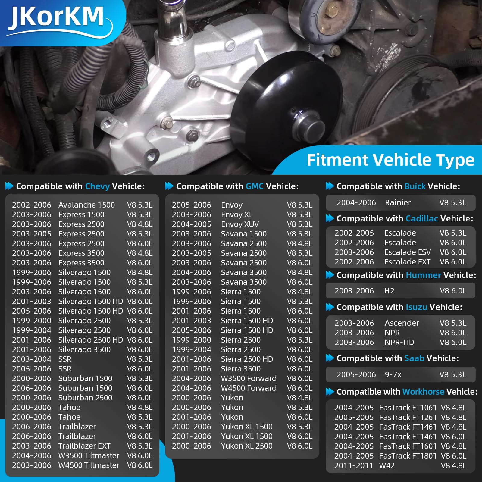 JkorkM close-up of impeller and interior surfaces highlighting improved coolant flow
