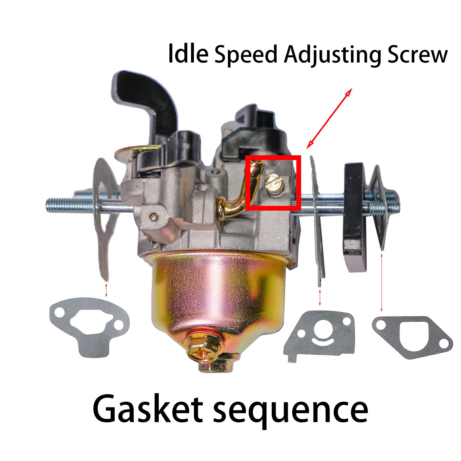 JMCHstore carburetor installed on mini bike demonstrating direct-fit upgrade