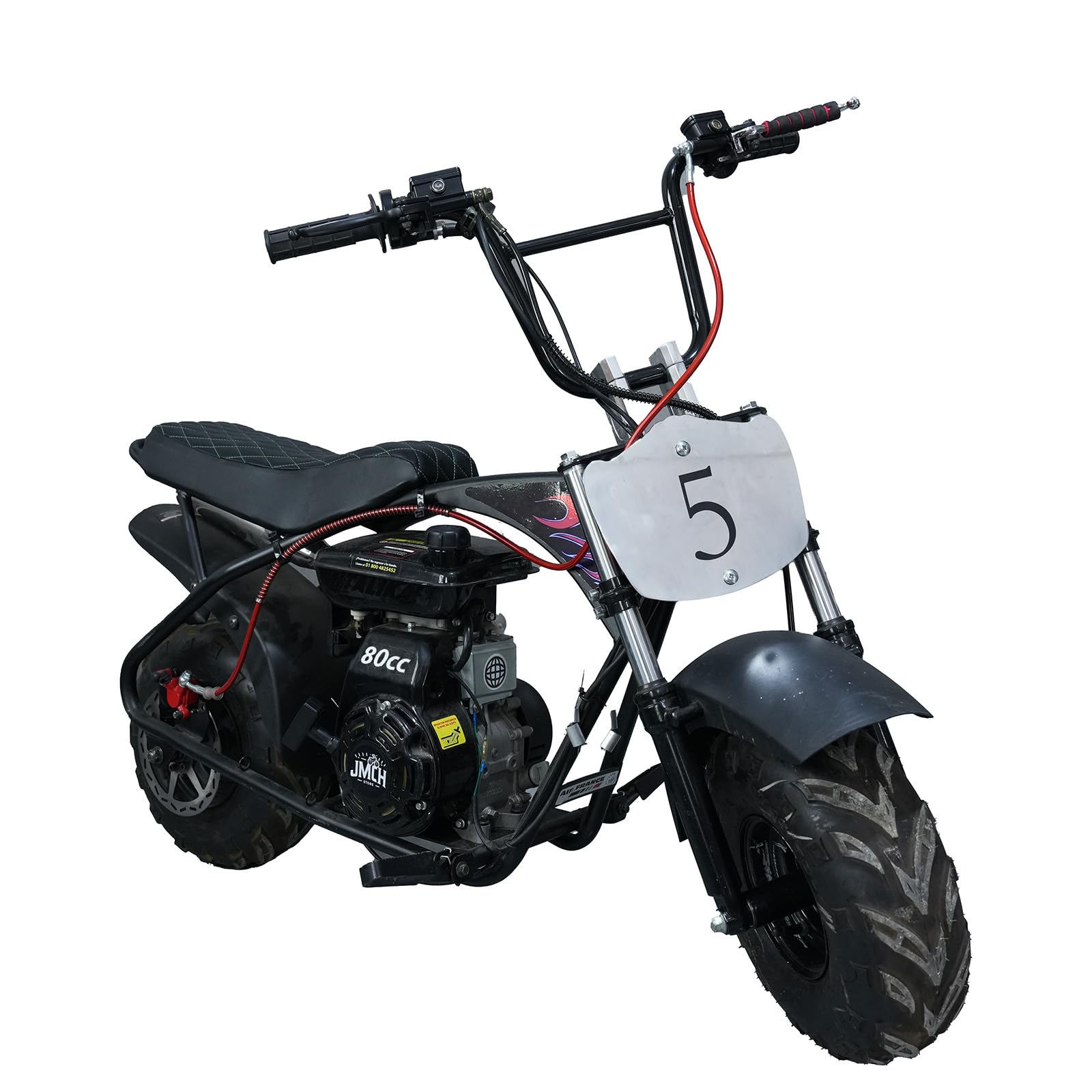 JMCHstore rider using handlebar demonstrating improved control