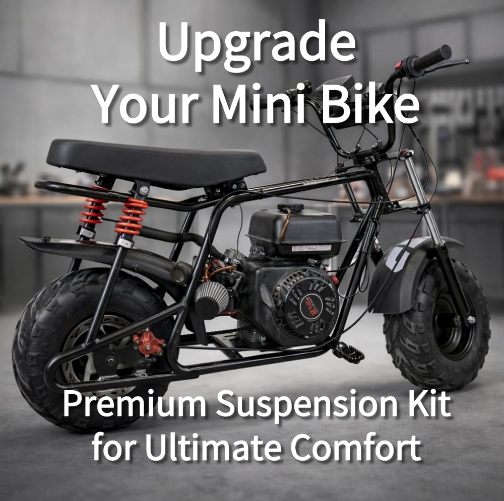 JMCHstore mini bike in outdoor setting showcasing enhanced ride comfort