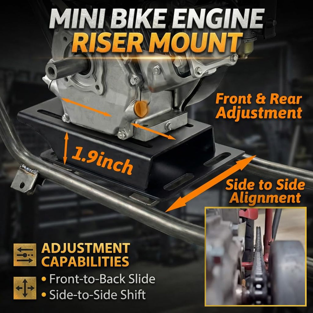 JMCHstore mounted on Predator 212 engine illustrating secure fit and stability