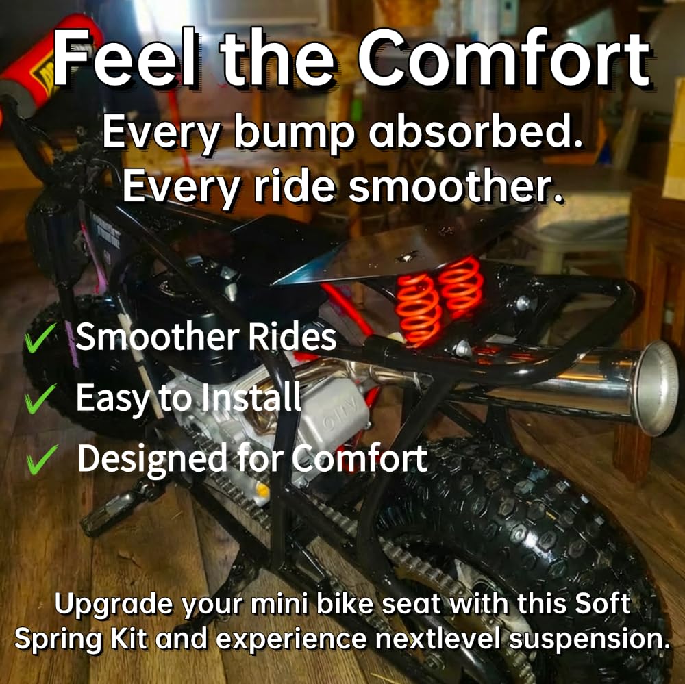 JMCHstore installed seat spring kit on mini bike frame improving comfort