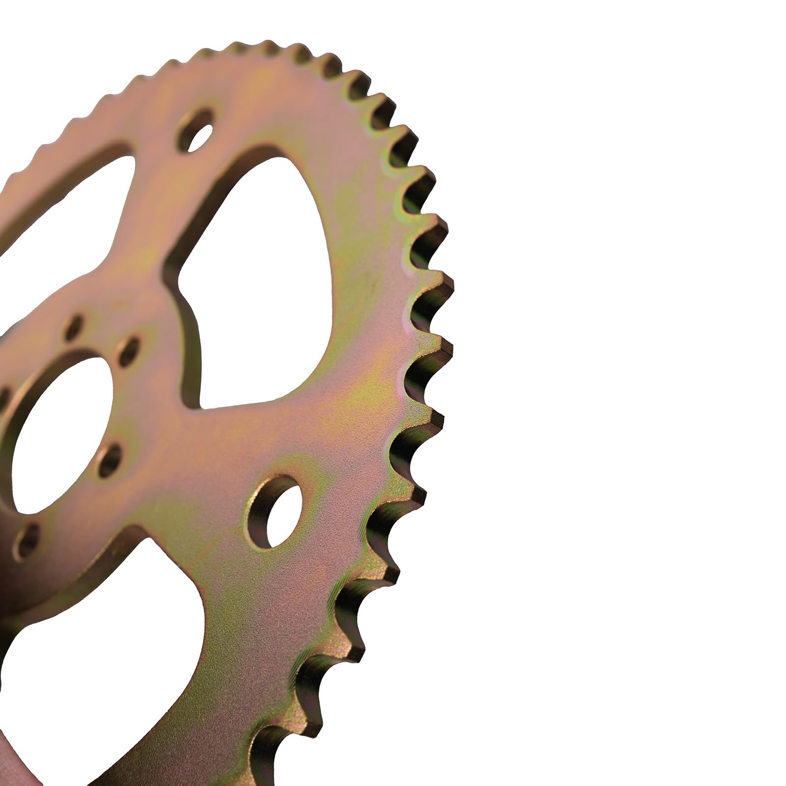 JMCHstore sprocket installed on rear wheel illustrating real-world fit and performance