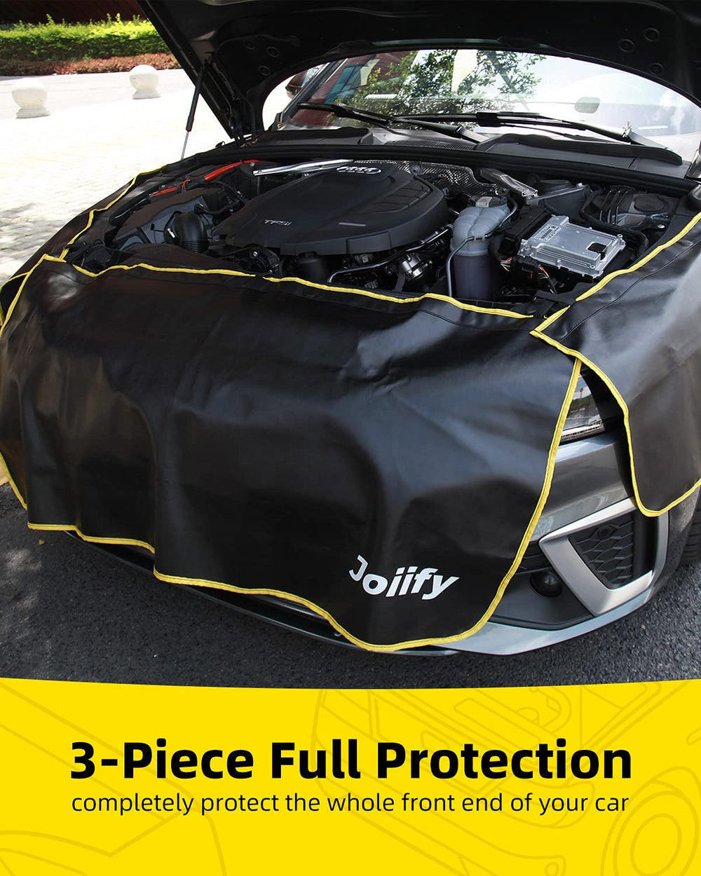 Joiify close-up stitching on microfiber leather for durability