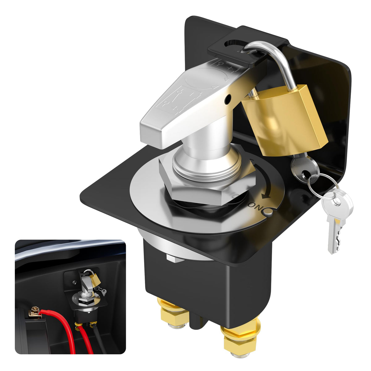 Joinfworld front panel switch showing clean mount and clear labeling for safe isolation