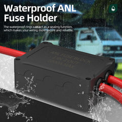 Joinfworld top view with 300A, 400A and 500A ANL fuses installed for flexible protection