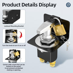 Joinfworld fixed handle with lockout plate demonstrating tamper prevention benefit