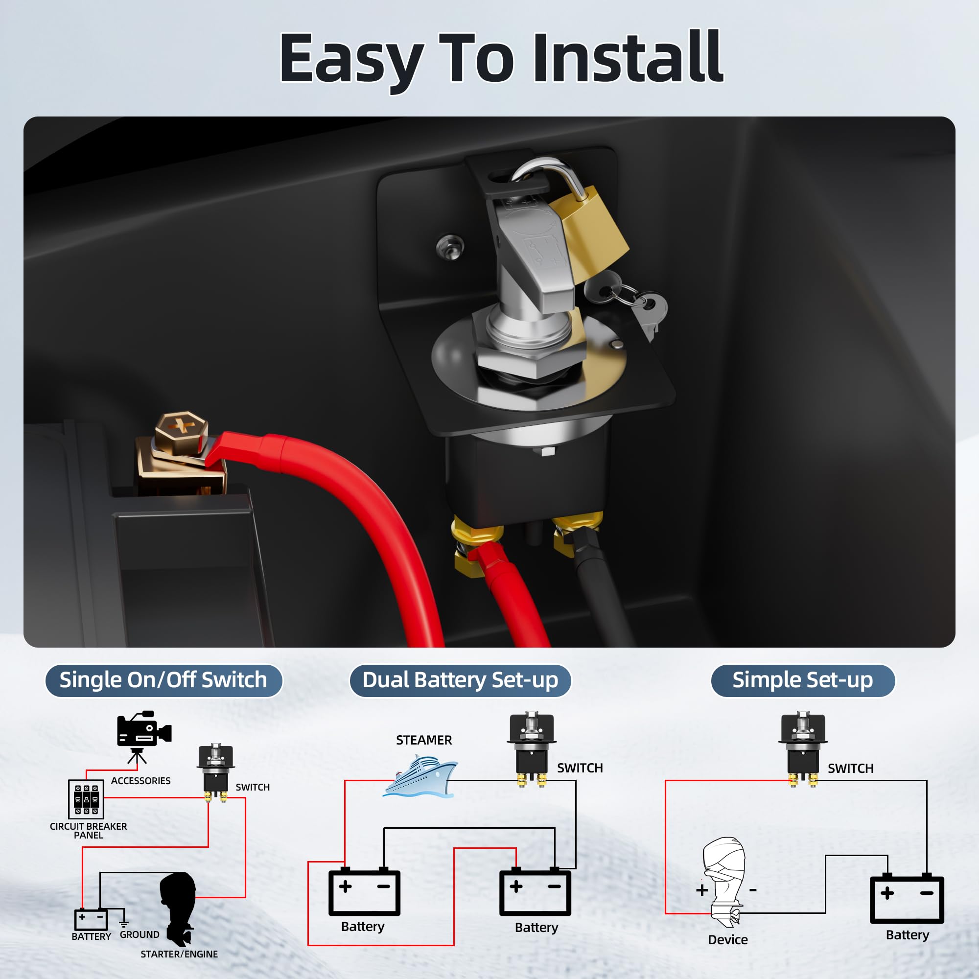 Joinfworld installed in a truck battery bay showing reliable heavy-duty application