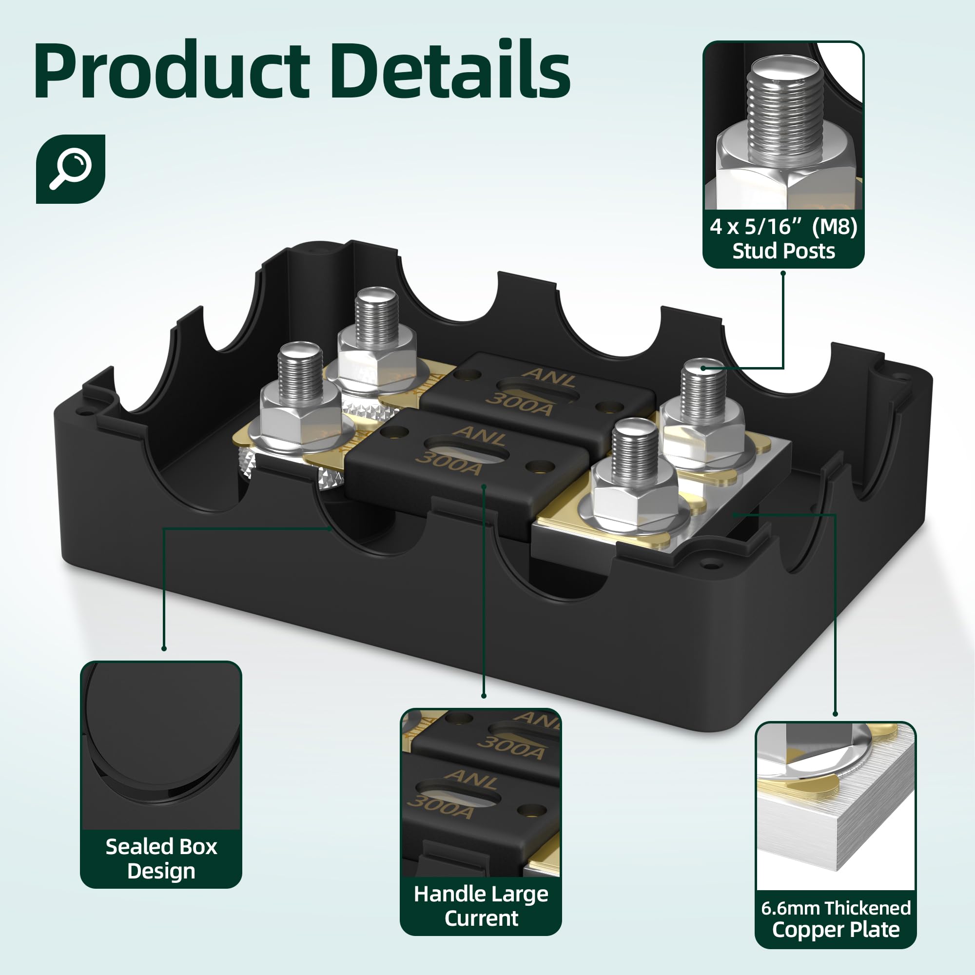 Joinfworld stainless M8 stud and nut detail illustrating corrosion resistance and secure fit